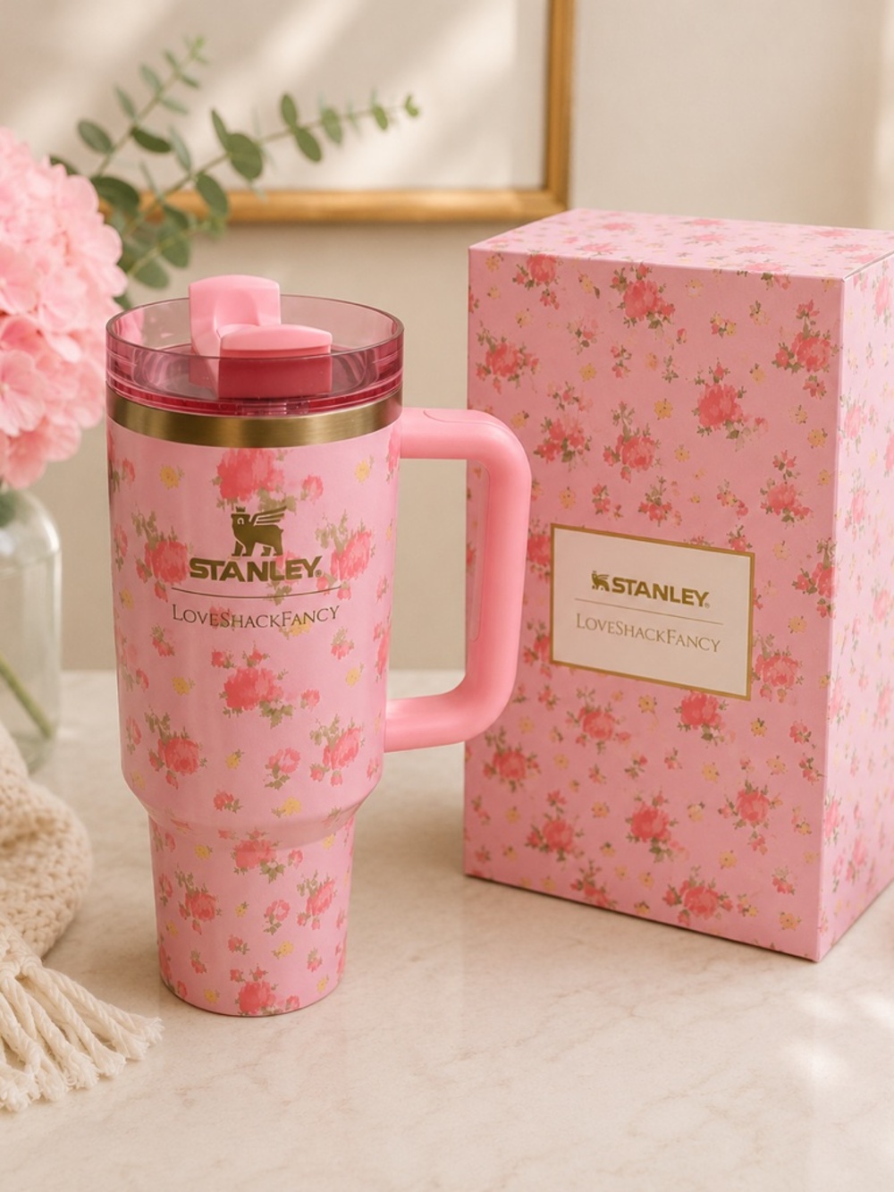 *New* Stanley 1913 X LoveShackFancy Ibiza Sunset Tumbler 40 Oz.